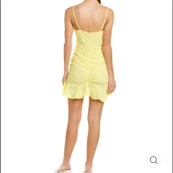 City Sleek Sz L Lots of details in ruched Spring dress nwt! - Picture 2 of 8